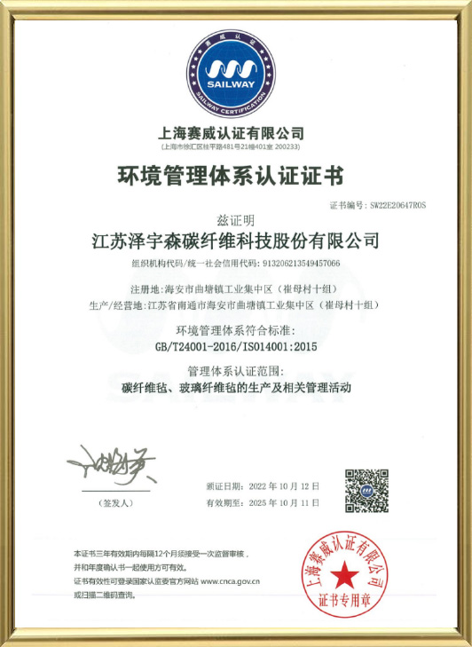 Environmental Management System Certificate